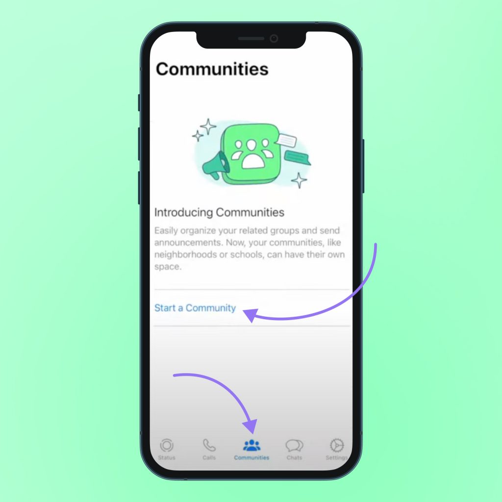 How to setup your Whatsapp Community Step 1
